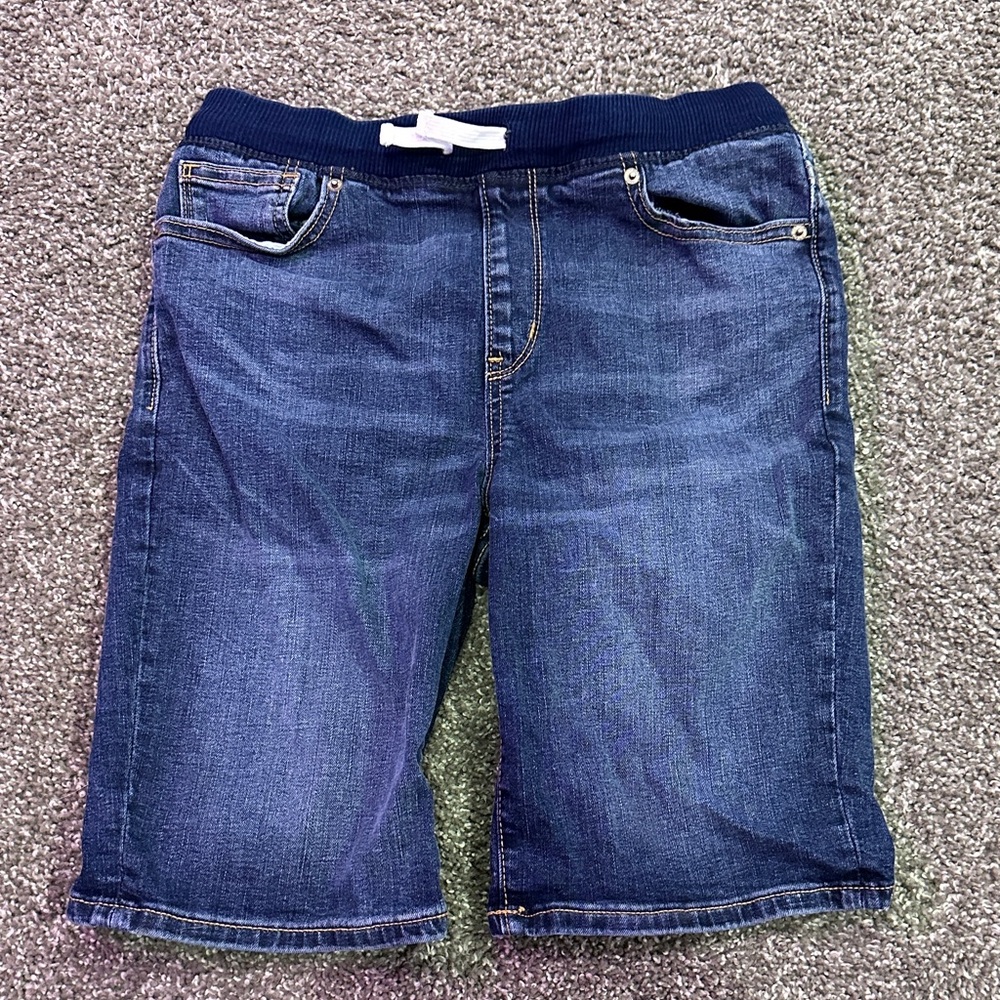 Old Navy Boys Karate Slim Denim Shorts